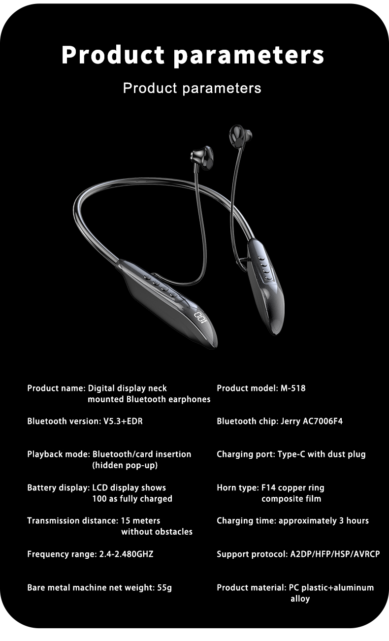 M518 Neckband LED Pro detail 24